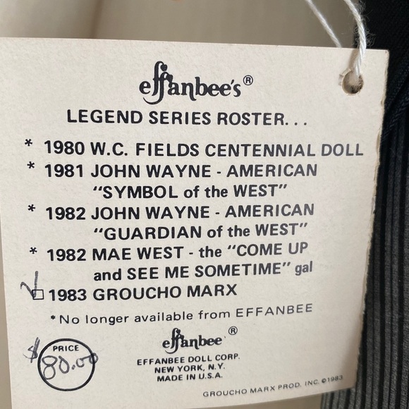 VTG GROUCHO EFFANBEE ORIGINAL DOLL SERIES 17” - Picture 13 of 13